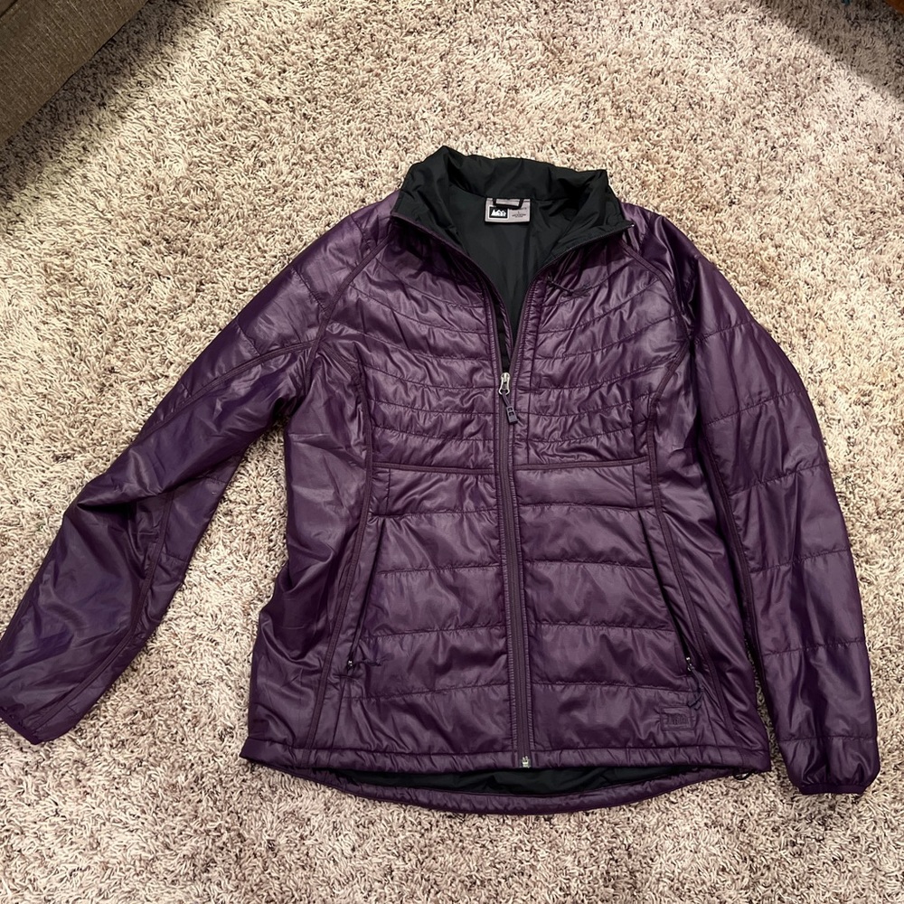 Dark purple REI women’s insulated jacket
